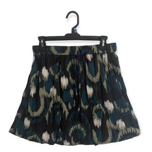 Patterned A-Line Skirt